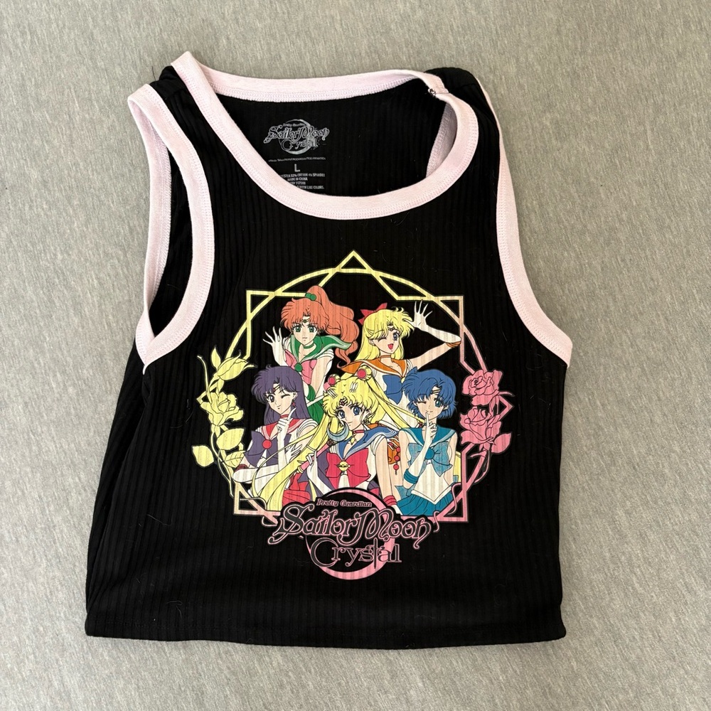 Sailor Moon Crystal Women's Black Tank Top